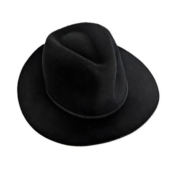 Brixton Black Wesley Fedora Hat Women's Size Medium - Picture 7 of 11